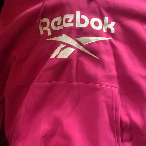 New REEBOK Plus Size Identity Logo Fleece Hoodie - Picture 9 of 9